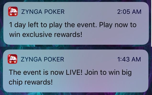 zynga phone notification